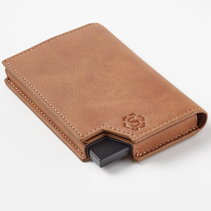 Deluxe Pasjeshouder Bruin + GPS Tracker