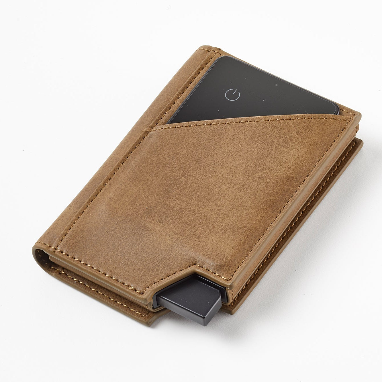 Deluxe Pasjeshouder Kaki + GPS Tracker