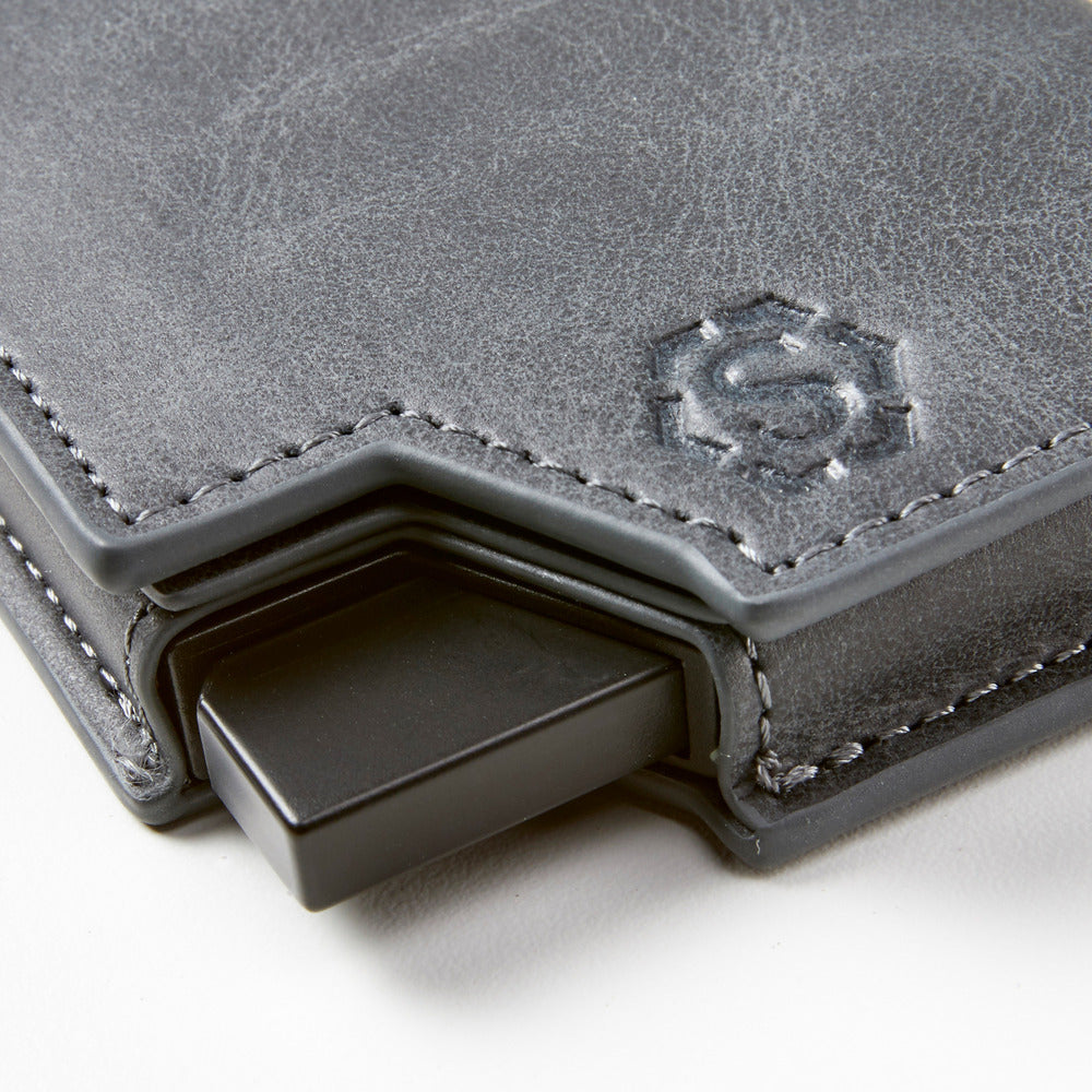 Deluxe Pasjeshouder Blauwgrijs + GPS Tracker