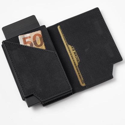 Deluxe Pasjeshouder Zwart + GPS Tracker